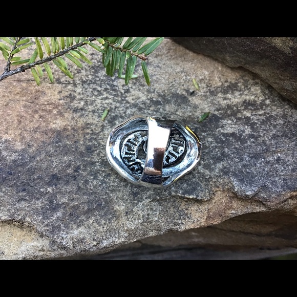 Silver boho sz 5.5 ring bohemian Turkish Tribal - Picture 3 of 3
